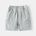 thumbnail image 2 of Stretch Cargo Shorts Boys Grey Shorts Casual Loose Boys Athletic Shorts Boys' Shorts 18-24 Months Summer&nbsp;Clothing, 2 of 4