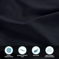 thumbnail image 3 of 300 Thread Count 100% Egyptian Cotton Solid Pillowcases, 2-Piece Pillowcase Set by Blue Nile Mills- King, Navy Blue, 3 of 5