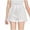 White, variant on ZyeKqe Baby Clothes Toddler Girls Cotton Shorts High Waisted Casual Shorts Side Drawstring Loose Fitted Shorts