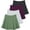 Set 2, variant on Real Essentials 4 Pack: Women's High Waisted Tennis Skirts Skater Skort Tummy Control Golf Shorts Pockets (Available In Plus)
