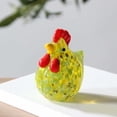 thumbnail image 2 of Mini Glass Chicken Figurine Hand Blown Art Glass Rooster Animal Statues Collectible Figurines Unique Gift Home Decor Ornaments,Chicken Kitchen Decor, 2 of 5