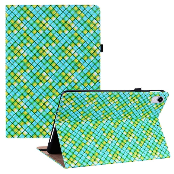 Allytech iPad Mini 6 Case and Cover, iPad Mini 8.3" 6th Gen Case 2021, Durable Synthetic Leather Card Slots Wallet Flip Kickstand Anti-Drop Elastic Band Case with Pen Holder for iPad Mini 2021, Green