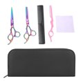 thumbnail image 1 of Juego de tijeras para cortar el pelo, tijeras para cortar el pelo, cuchillo, peine, herramienta de peluquería (color 6 pulgadas), 1 of 5
