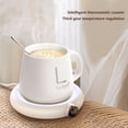 thumbnail image 1 of Calentador De Taza Posavasos eléctrico para taza de café, placa caliente de leche para regalos navideños (blanco) Wdftyju  Libre de BPA, 1 of 3