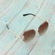 thumbnail image 5 of anteojos terre mujer, vidrio brillante, lente cortada, protección 400, anteojos terre marrón Yuyangstore gafas de sol de gran tamaño, 5 of 8