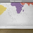 thumbnail image 6 of Ambesonne Map Place Mats Set of 4, World Global Continents, Standard Size, Multicolor, 6 of 6