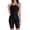 Black, variant on FEOYA Athletic Zip Front Swimsuit Women's One Piece Sleeveless Boyleg UPF 50 Rash Guard Surf Swimwear Sun Protection Swimming 2025 M