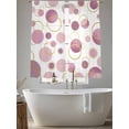 thumbnail image 5 of Pin Polka Dots Sheer Curtains 63 Inch Length 2 Panels Set - Light Filtering Window Treatments, Modern Abstract Art Rod Pocket Semi Curtains for Living Room/Bedroom/Kitchen Décor, 104"W x 63"L, 5 of 7