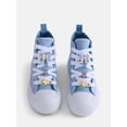 thumbnail image 3 of Wonder Nation Girl’s Canvas Charm Embellished High Top Platform Sneakers, 3 of 4