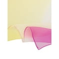 thumbnail image 4 of INSPIRE CHIC Women's Scarf Chiffon Silky Gradient Color Lightweight Long Wrap Shawl Fuchsia Yellow, 4 of 8