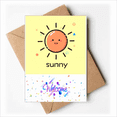 thumbnail image 1 of Pleasant Sunny Day Sunbeam Welcome Back Greeting Cards Envelopes Blank, 1 of 3