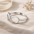 thumbnail image 5 of Endless Love Infinity Symbol .925 Sterling Silver Ring-10, 5 of 8