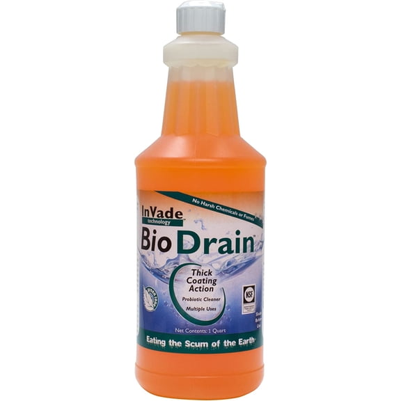 Bio Drain Quart (32oz) ~ Restaurant Drain Gel Organic Treatment ~ Eliminates Odors, Fruit, Phorid, and Drain Flies