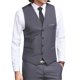 thumbnail image 3 of Chaleco de traje para hombre Chaleco informal de negocios ajustado con cuello en V fino, 3 of 3