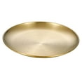 thumbnail image 2 of Platos de acero inoxidable para postres y aperitivos, platos de metal para cocina, platos para servir oro 14cm, 2 of 9
