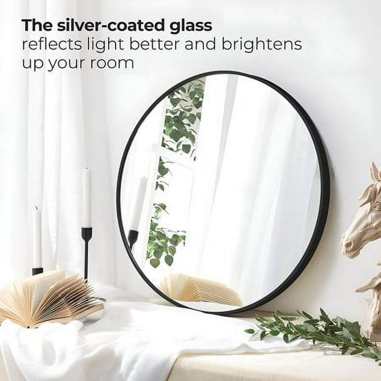 Mirror with online towel rack