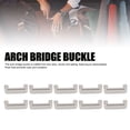 thumbnail image 3 of 20Pcs Arch Bridge Buckle,16.5x6x7mm Zinc Alloy Metal D Loop Connector Buckle Button Repairs Rivet Leather Decorative Rivet Set with Crossed Screw for Leather Projects, 3 of 7