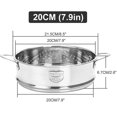thumbnail image 3 of 20cm Thickening Food Steam Rack Stainless Steel Steamer, 3 of 8