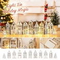 thumbnail image 3 of Gingerbread House Decoration Set Christmas Holiday Village Tabletop Ornament Festive Party Scene Layout for Home Mantel Desktop Collectible, 3 of 5