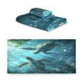 thumbnail image 2 of Wobogo Sea Turtle Ultra Soft 3 Pack Cotton Towel Set Includes 1 Bath Towel 1 Face Towel and 1 Washcloth for Everyday Use Lightweight and Compact, 2 of 8