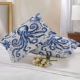 thumbnail image 2 of Waterproof Throw Pillow Covers Set of 2, 20x12 Inch Navy Blue Octopus Coastal Decorative Pillowcases Outdoor Pillow Slip Cushion Covers Set for Couch Tent Summer Beach Ocean Rustic, 2 of 7