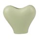 thumbnail image 1 of Jarrón de cerámica con forma de corazón, centro de mesa, obra de arte romántica, elegante florero para verde, 1 of 8
