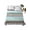 Green, variant on Boho Blue Aqua King Size Flat Sheet, Wrinkleproof & Fadeproof Cooling Flat Bed Sheet Only, Geometric Stripes Tribal Bohemia Retro Breathable Soft Bedding Top Sheets 105 x 98 Inches