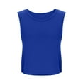 thumbnail image 7 of Lenpel Women's Crop Tank Tops Summer Casual Crew Neck Side Split Sleeveless Workout Yoga Tops Loose Athletic Shirts, 7 of 7