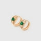 thumbnail image 5 of Arracadas Para Dama Con Esmeralda Y Swarovski Oro 18K Lam dorado Unitalla, 5 of 7