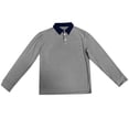 thumbnail image 4 of Polo Shirts for Men Corduroy Button Down Pocket Long Sleeve Casual With Contrast Design Business Casual Men'S Clothing, 4 of 4