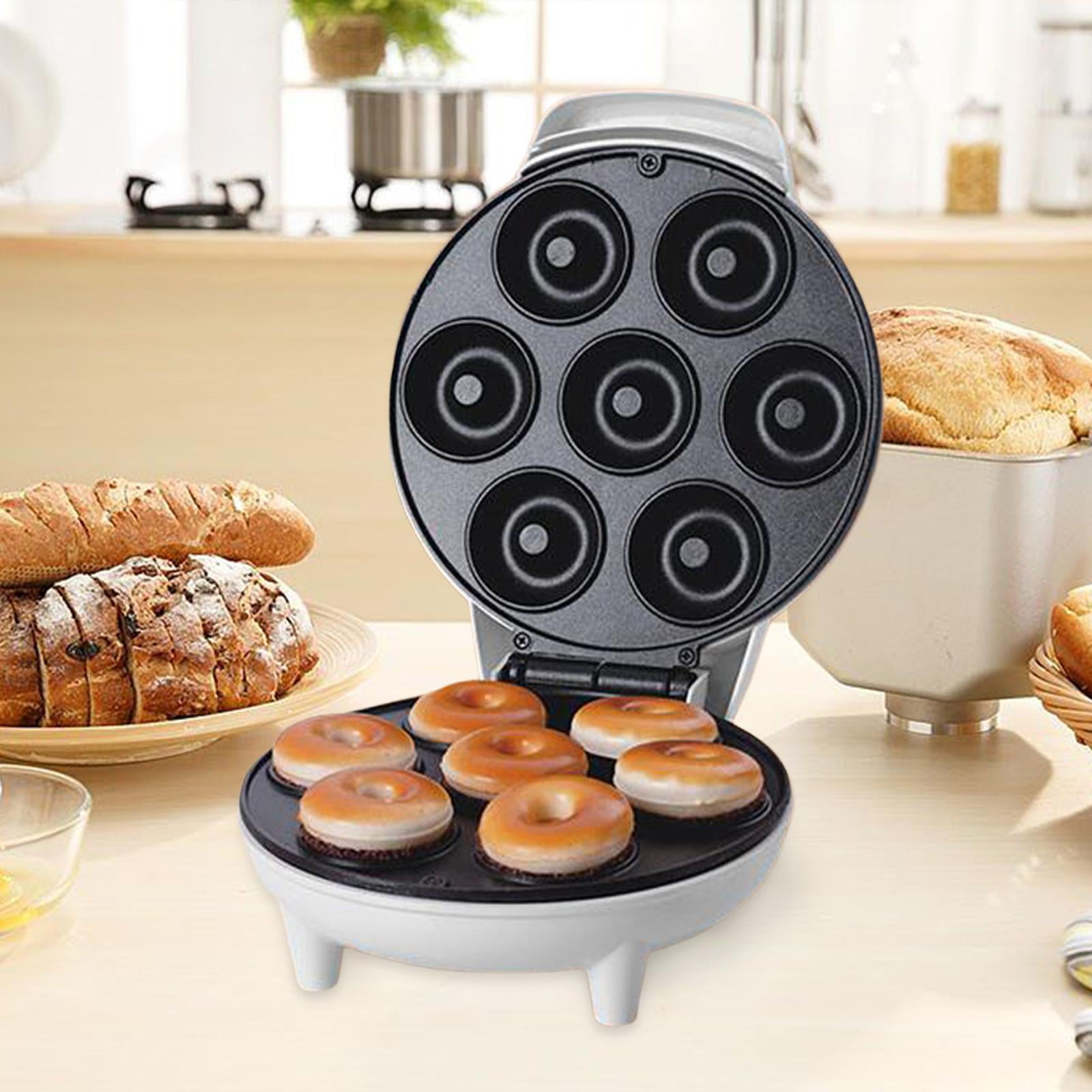 Nishiyuenyi Donut Maker, Waffle Maker, Makes 7 Small Doughnuts, 750W, Electric Lightweight