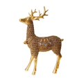 thumbnail image 5 of Baoblaze Deer Statues Reindeer Figurines Nordic Imitation Rattan Miniature Ornaments Deer Sculptures for Table Office Shelf Decor standing, 5 of 8
