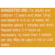 Equate Immune Support Dietary Supplement Effervescent Tablets, Orange Flavor, 10 Count, Compare to Airborne® Immunity Support Dietary Ingredients