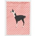 thumbnail image 1 of Carolines Treasures BB7918GF Lama Q Ara Rose Check Drapeau de Jardin, 1 of 3