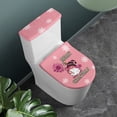 thumbnail image 2 of HELLHERO Christmas Fits All Toilet Shapes Elastic Fabric Toilet Seat Lid Cover Set, Stretch Fit Machine Washable Toilet Seat Cover Set for Toilet, 2 of 5