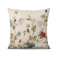 thumbnail image 2 of Flowers Pillow Covers Square Pillow Covers,Soft Pillow Cas Covers,linen Pillowcases Double-sided Printing for Sofa Couch Outdoor Decor,Decorative Set Of 2,16x16 Inches, 2 of 7