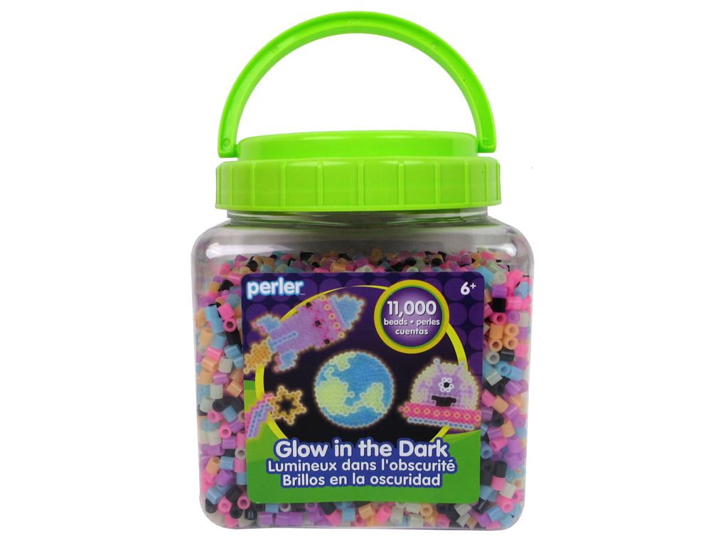 Perler Fused Beads Bucket, Glow In the Dark, 11000 Pieces