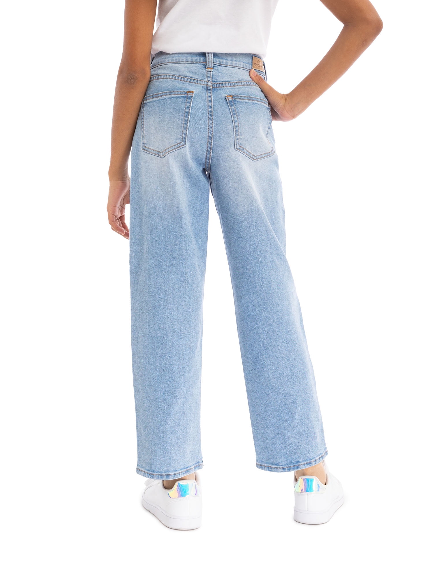 Jordache Girls High Rise Baggy Straight Jean, Sizes 5-18