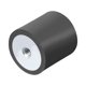 thumbnail image 1 of Aislador de rosca hembra M6 de 30x30mm reemplaza almohadillas anti-vibración planas, 1 of 3