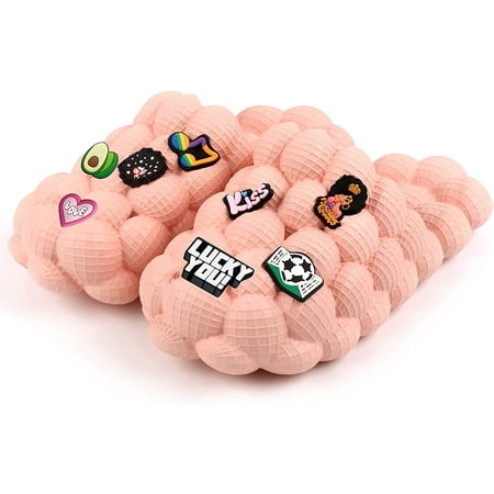 

Bubble Slides for Women/Men Massage Bubble Slippers Funny Bubble Shoes Unisex Breathable Beach Sandals Non-slip Spa Slippers Home Bedroom Shower Trendy Ball Slippers