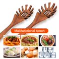 thumbnail image 3 of La mejor cuchara de madera para Pasta, espagueti, tenedor de mano de 12,5 pulgadas de largo, utensilios para servir Pasta, tenedores para Pasta, cucharón de espagueti, espátula para Pasta, 3 of 5