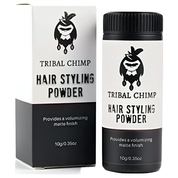 Tribal Chimp Hair Styling Powder Volumizing & Texturizing Colorless Matte finish 0.35oz 10g