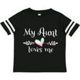 thumbnail image 3 of Inktastic My Aunt Loves Me- Heart Boys or Girls Toddler T-Shirt, 3 of 5