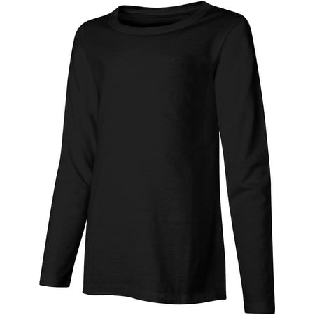 Hanes - Hanes Long-Sleeve Crewneck T-Shirt (Little Girls & Big Girls ...