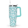 thumbnail image 1 of Gobelet 40 Oz avec Poignée et Paille Isolé Double Paroi en Acier Inoxydable Tasse de Voyage Boîte Cadeau Gobelet Réutilisable Tasse de Café de Voyage pour Bureau Tasse de Bière Isolée Portable pour Boissons Chaudes et Froides, 1 of 5