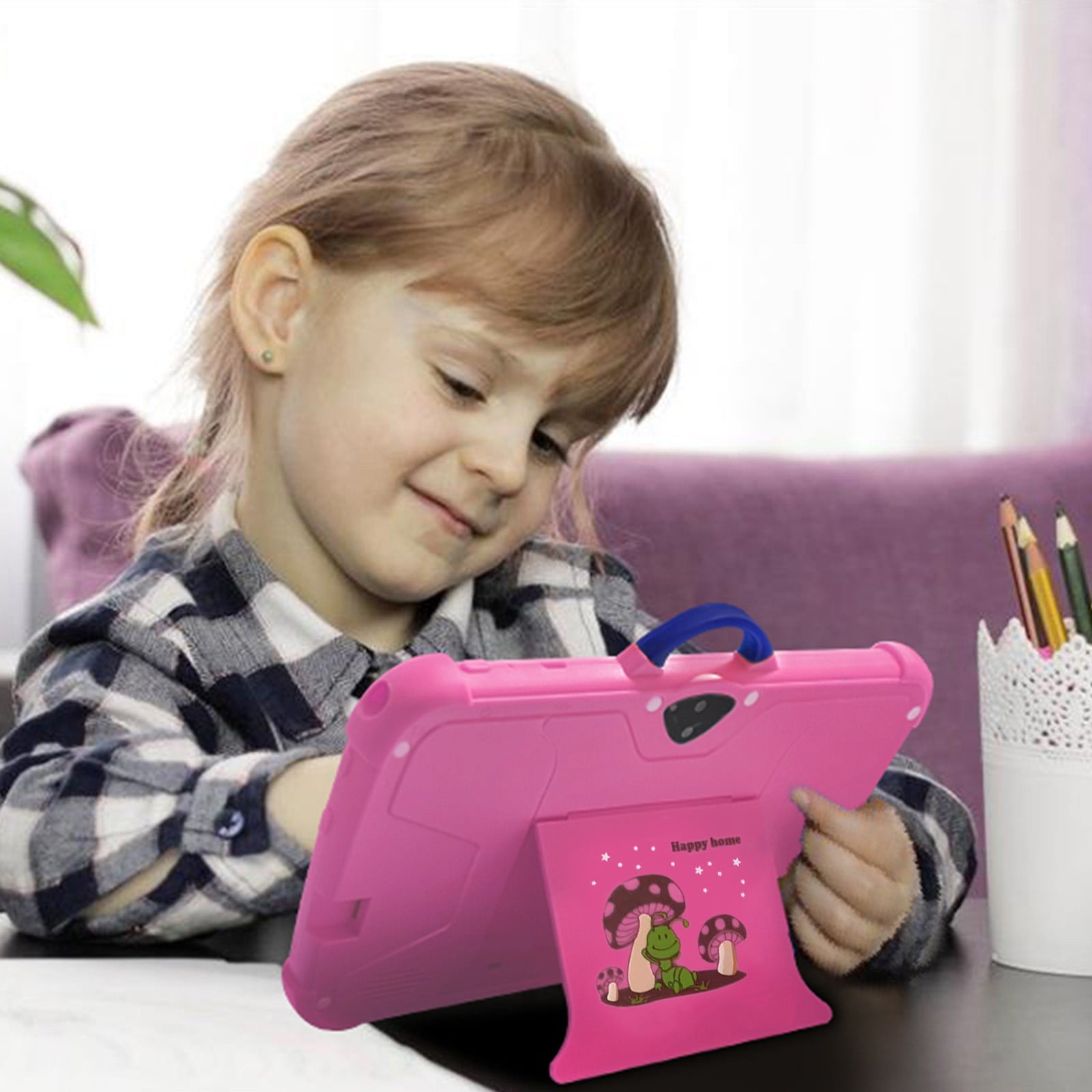 taicans 7-inch Children's Tablets Computer WiFi Bluetooth android Tablets Children's Early Education Learning Machine Parent-child Gift Machine Built-in Cameras