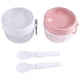 thumbnail image 3 of Overnight Oat Containers with Lid and Spoons 2PCS, 20Oz Portable Plastic Yogurt Jars,Leak-Proof Dess, 3 of 5