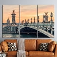 thumbnail image 3 of Paris Landscape Wall Art, View Printed Canvas, Landscape Poster, Alexandre III Bridge, Paris Travel Canvas Art, Sunset In Paris Canvas Art, Canvas Wall Decor - Black Framed, 3 of 9