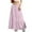 Pink, variant on Dxzfnsa Women Flowy Maxi Skirts Womens Fashion Casual Solid Color Midi Skirts A-Line Tiered Swing Skirts Loose Comfy Drawstring Elastic High Waist Long Skirts