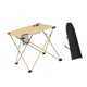 thumbnail image 2 of Mesa de camping plegable con portavasos con bolsa de transporte, mesa de playa compacta, mesa portátil para pesca, barbacoa, jardinería, patio, playa Beige, 2 of 8